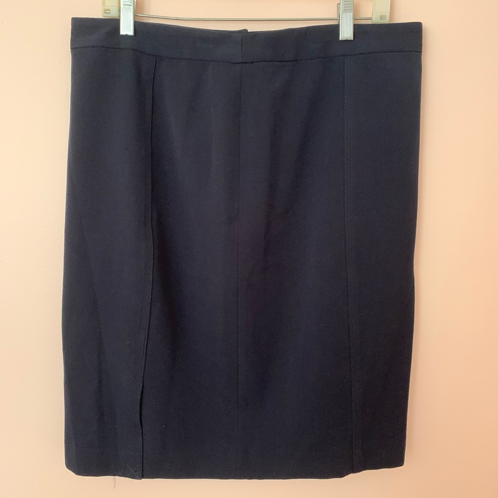 Navy Pencil Skirt